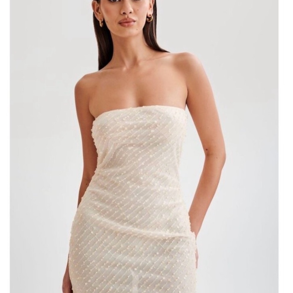 Yolanda Strapless sequin Mini Dress NWT